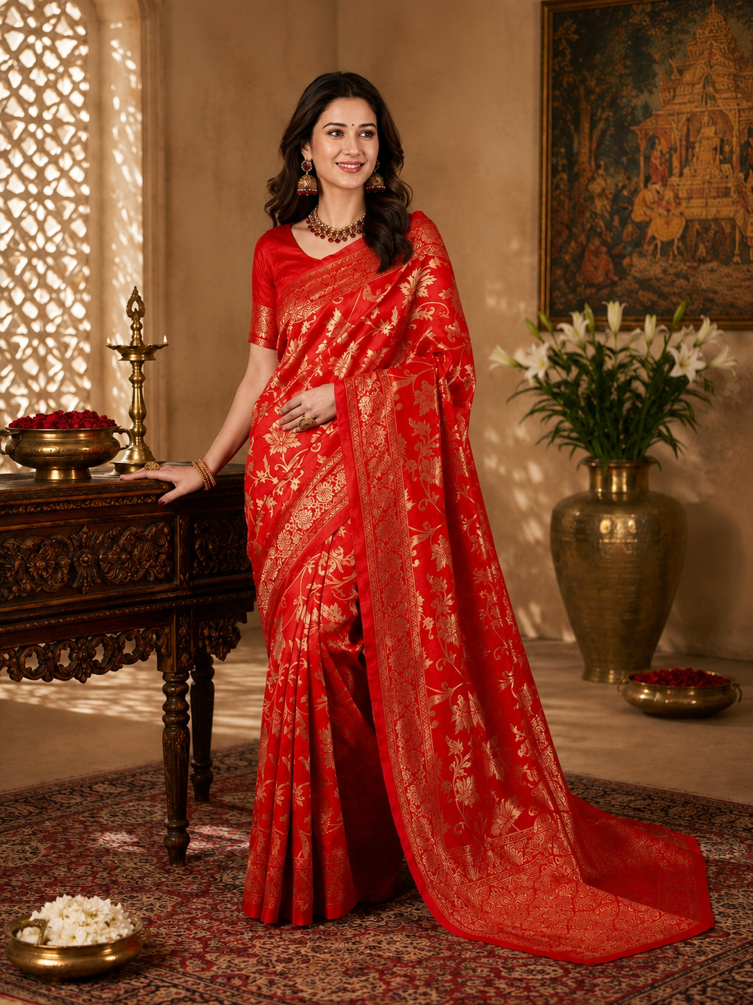 Banarasi zip & go saree (Copy 5)