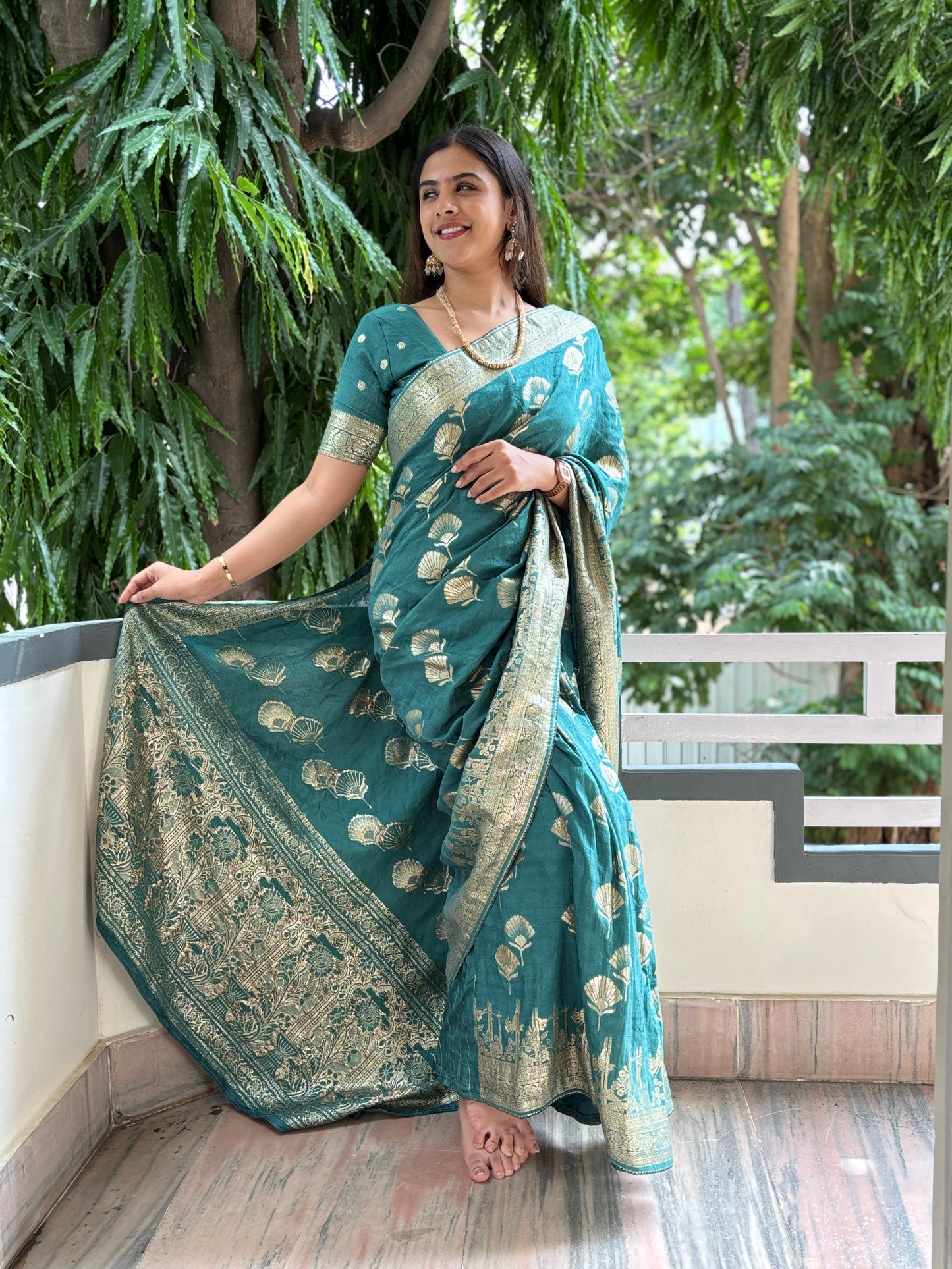 Banarasi weave saree