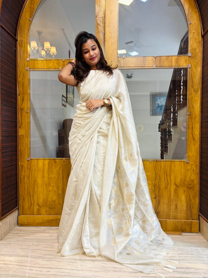 Premium linen tissue ready to wear saree