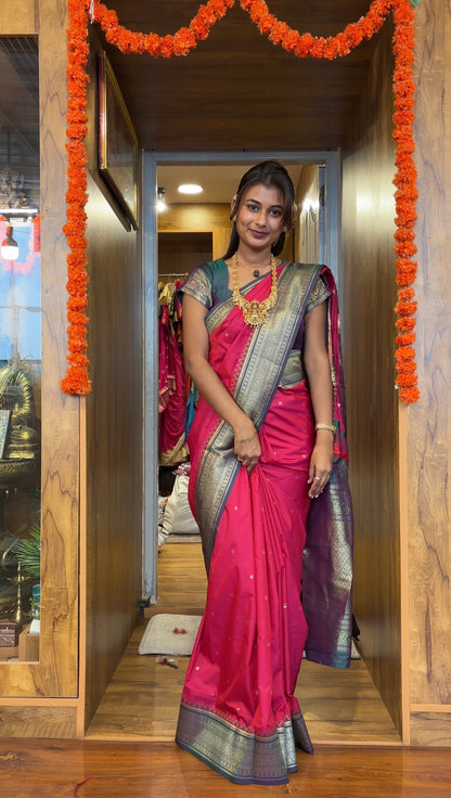 Soft silk saree with padded blouse