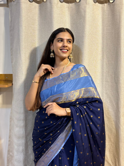 Semi Mysore crepe silk saree(20)