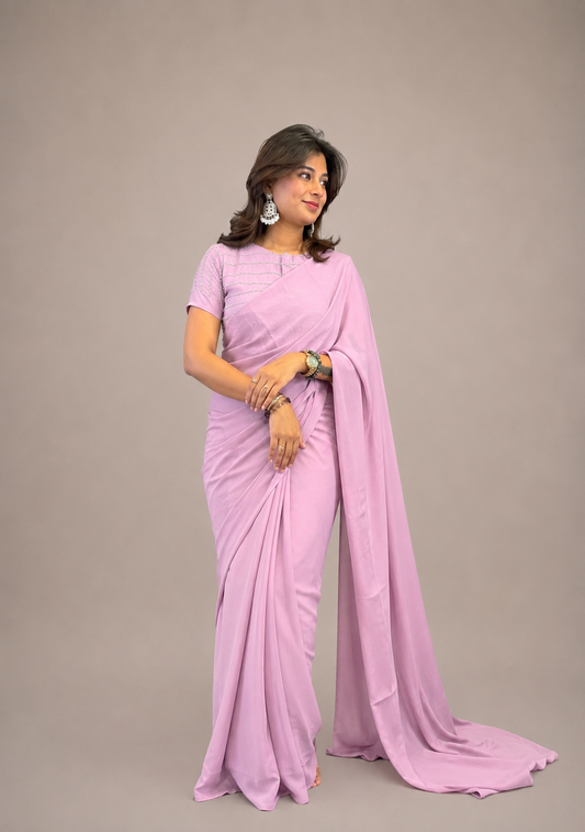 Rangoli crush saree