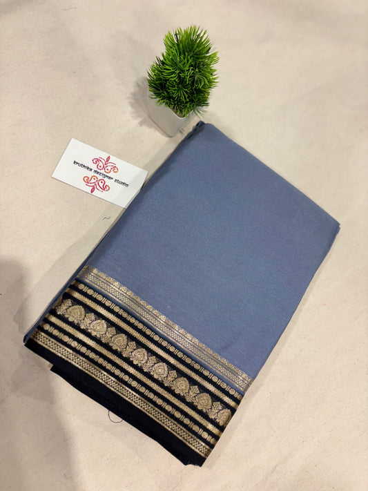 Semi Mysore crepe saree