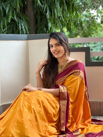 Semi Mysore crepe silk saree(20)