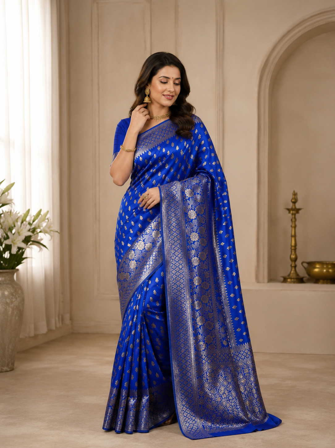Banarasi zip & go saree (Copy 9)