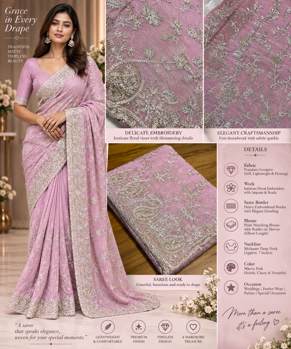 Party wear saree
