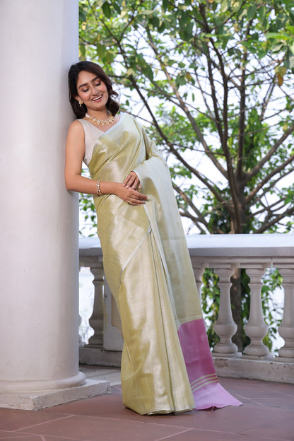 RITUKRITI PURE TISSUE SAREE