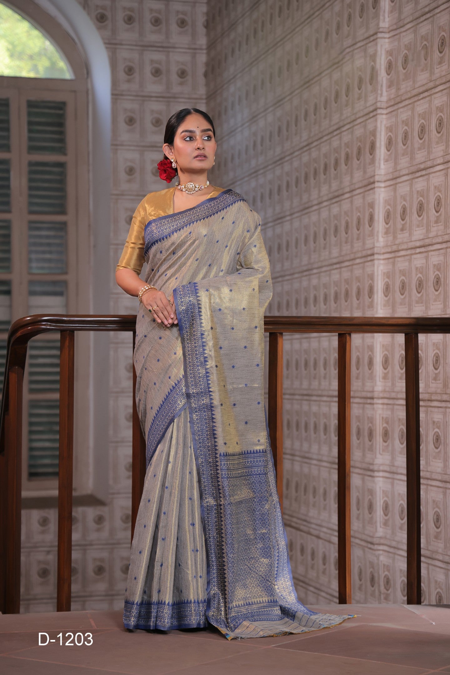 RUKMINI TUSSAR TISSUE SAREE