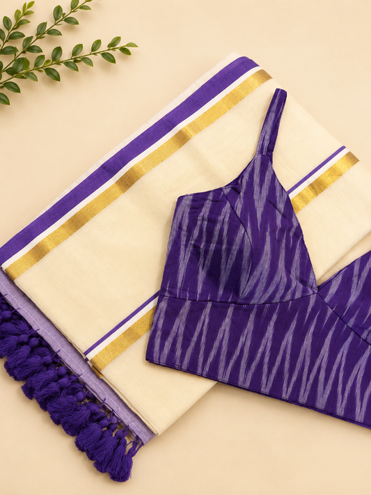 Readymade blouse with saree