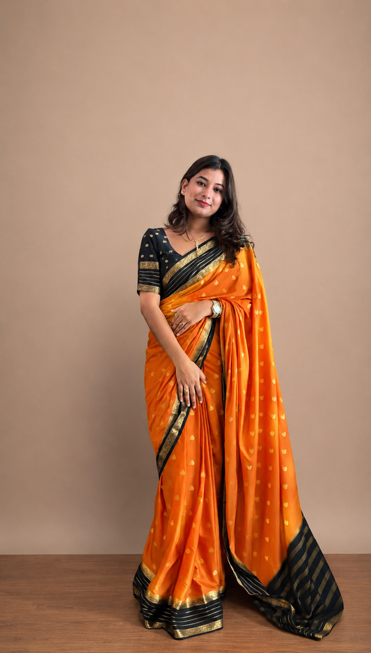Mysore crepe silk saree