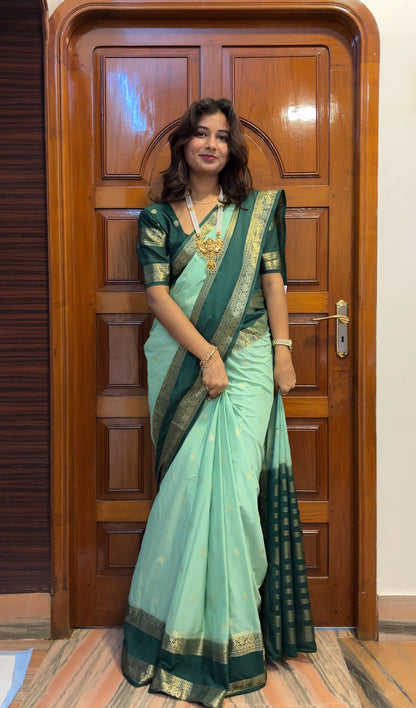 Semi Mysore crepe silk saree(8)