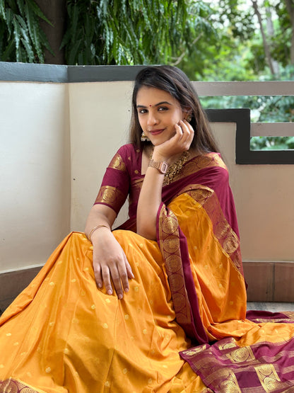 Semi Mysore crepe silk saree(20)