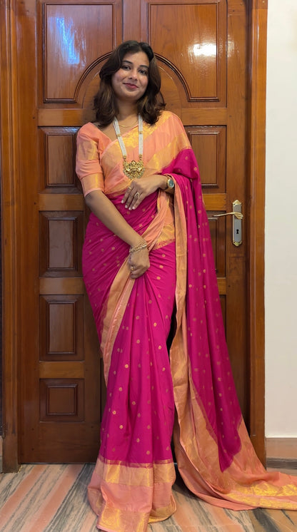 Semi Mysore crepe silk saree(20)