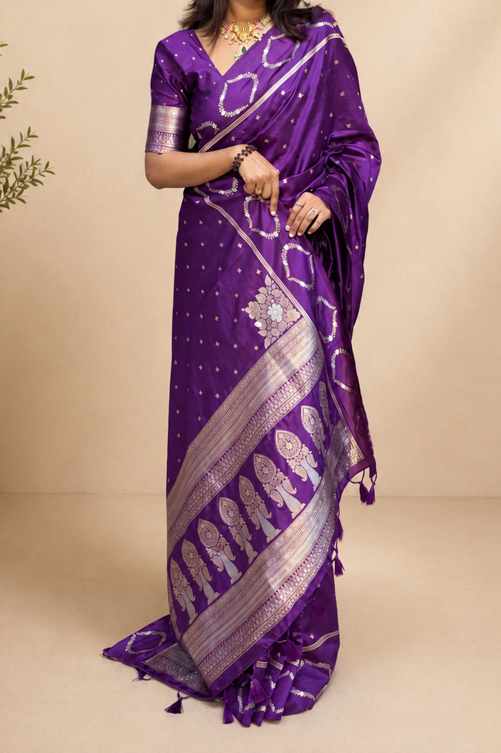 Banarasi satin saree