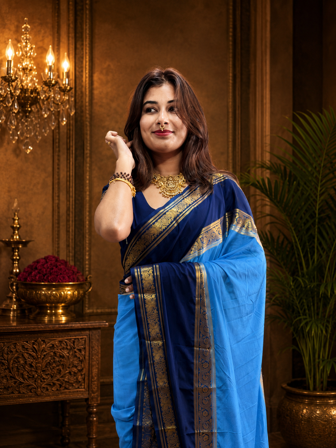 Mysore crepe silk saree