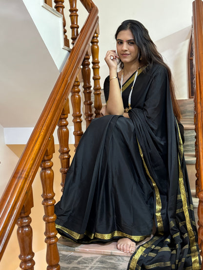 Semi Mysore crepe silk saree
