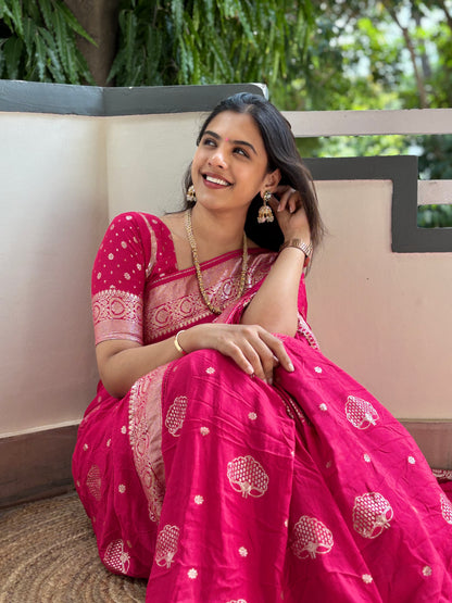 Banarasi weave saree