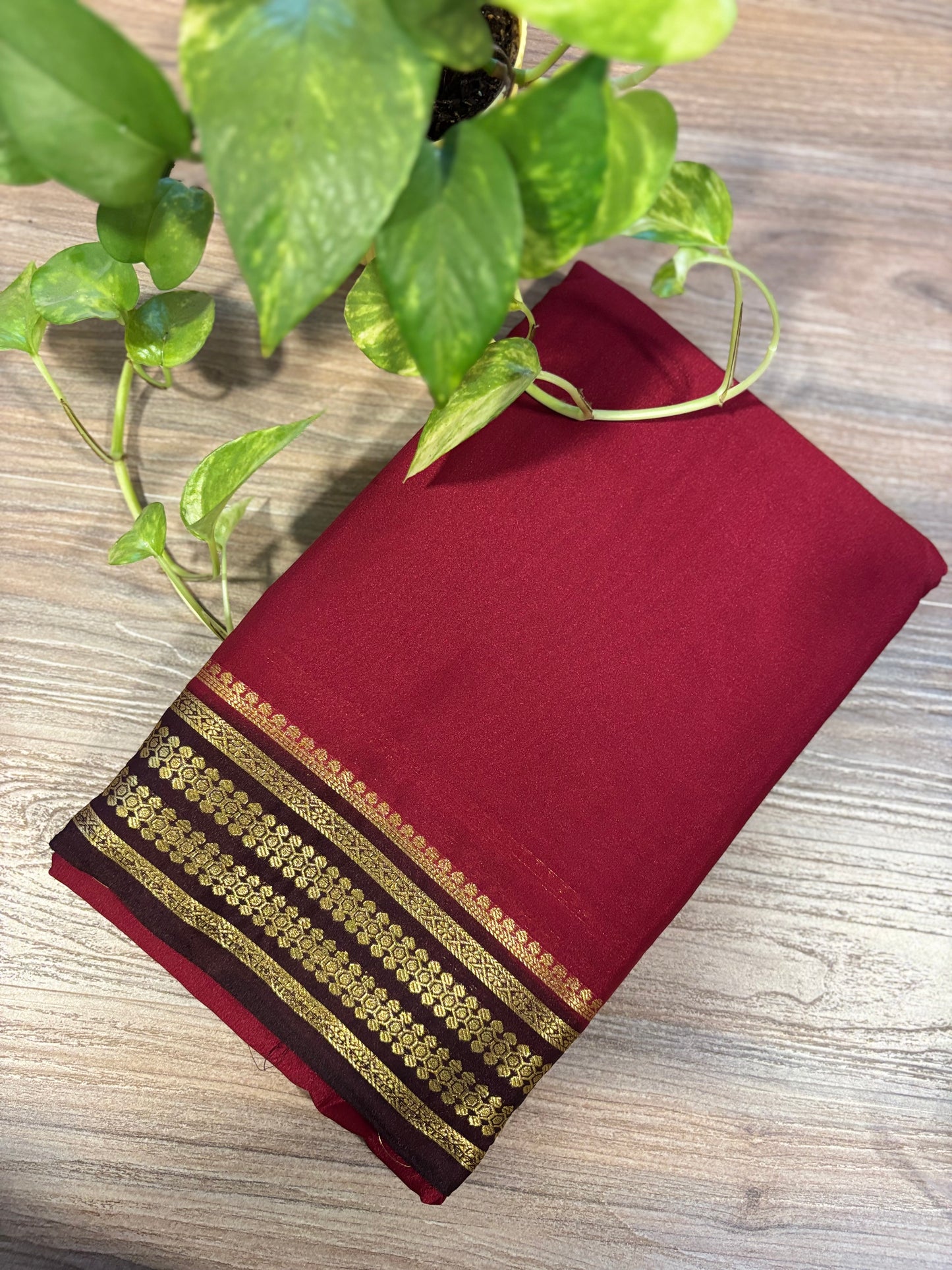 Zip & Go Saree Mysore crepe silk
