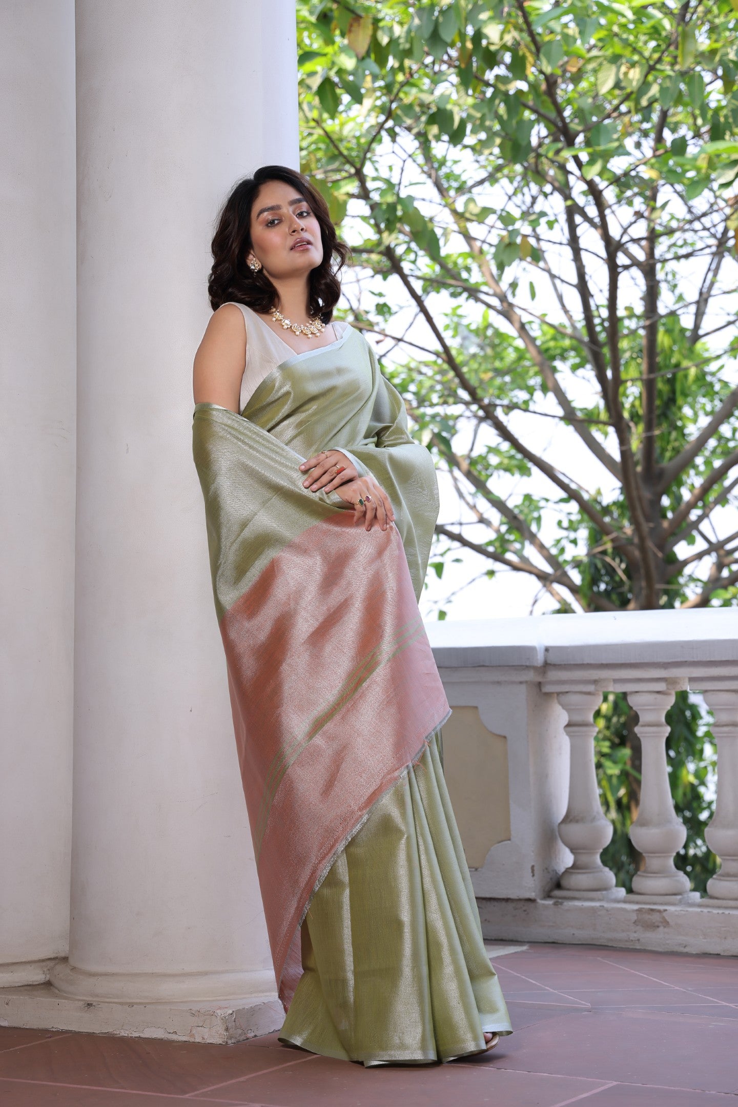 RITUKRITI PURE TISSUE SAREE