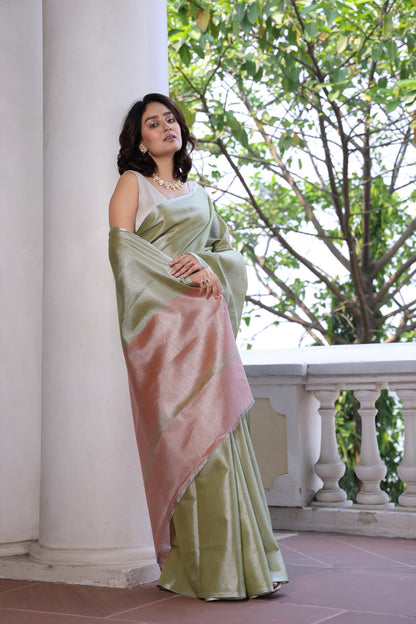 RITUKRITI PURE TISSUE SAREE
