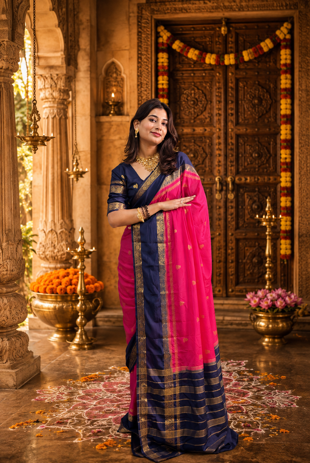 Mysore crepe silk saree