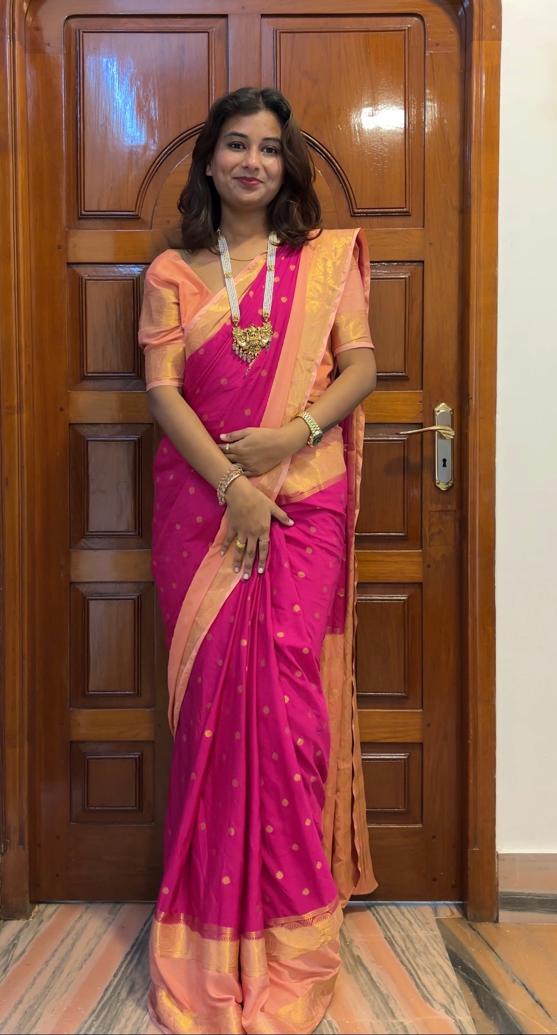 Semi Mysore crepe silk saree(20)