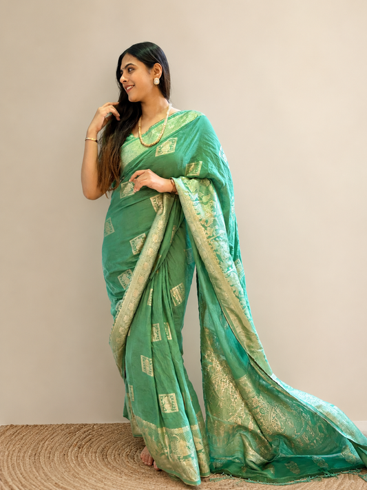 Banarasi weave saree
