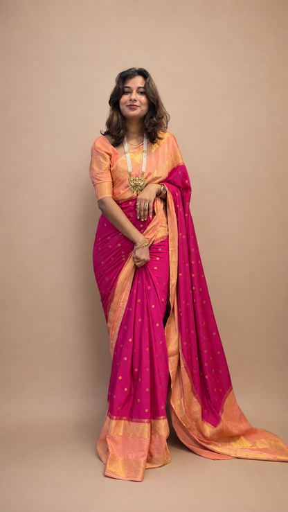 Semi Mysore crepe silk saree(20)