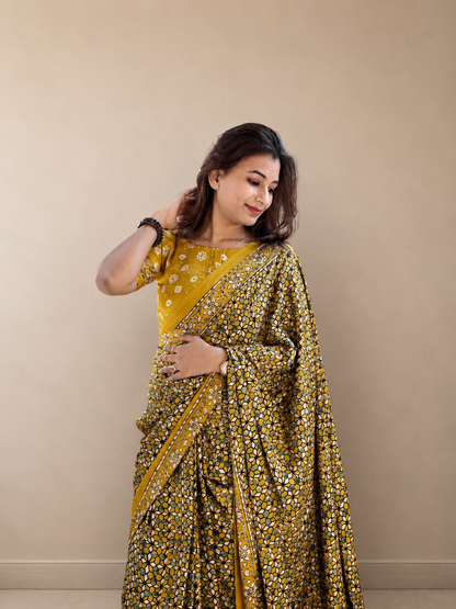 Satin saree