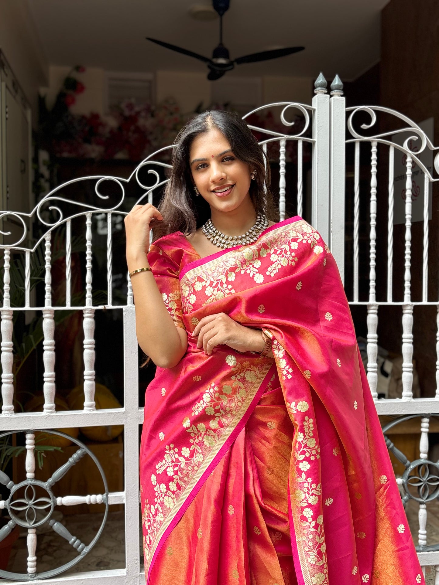 Banarasi organza saree