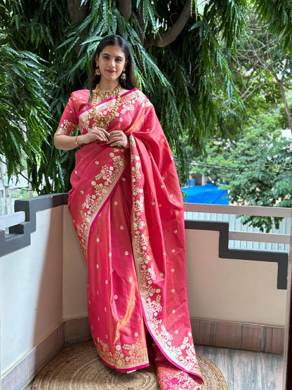 Banarasi organza saree