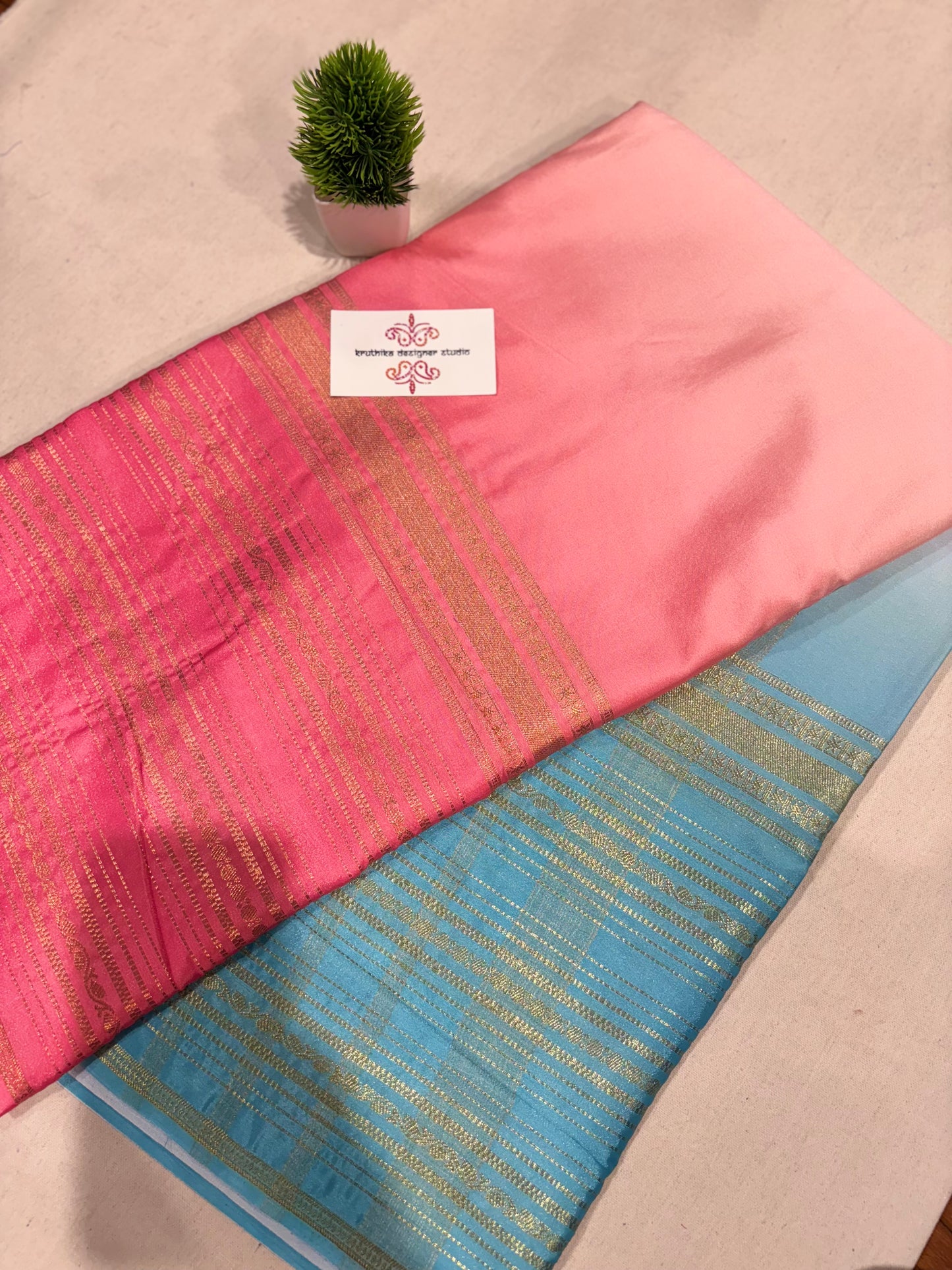 Mysore crepe digital print saree