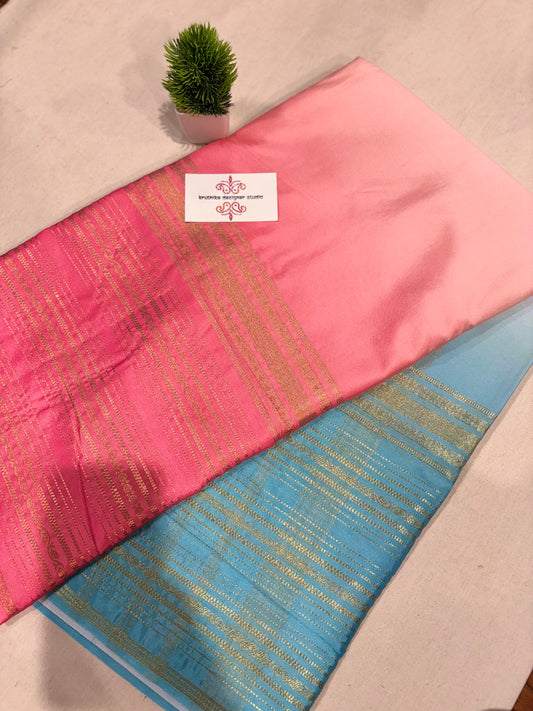 Mysore crepe digital print saree