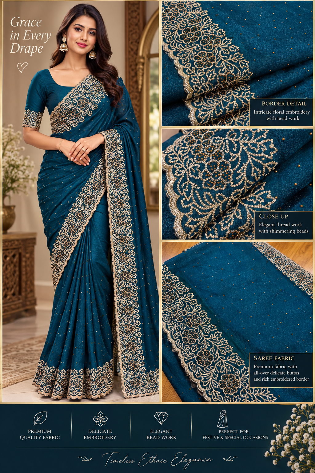 Party wear saree