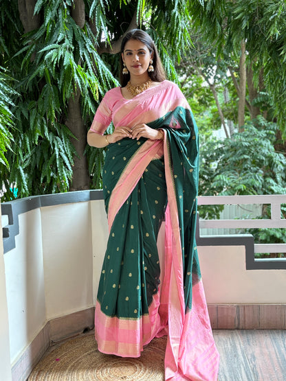 Semi Mysore crepe silk saree(8)