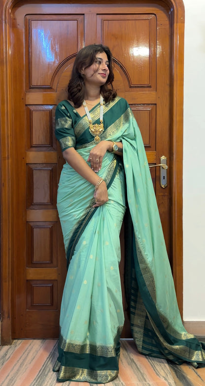 Semi Mysore crepe silk saree(8)