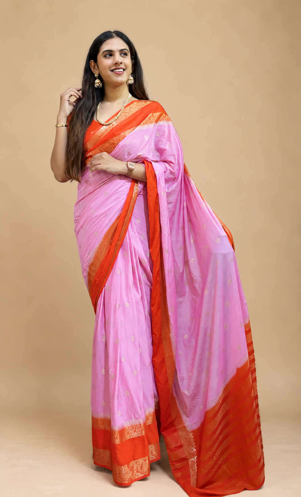 Semi Mysore crepe silk saree(8)
