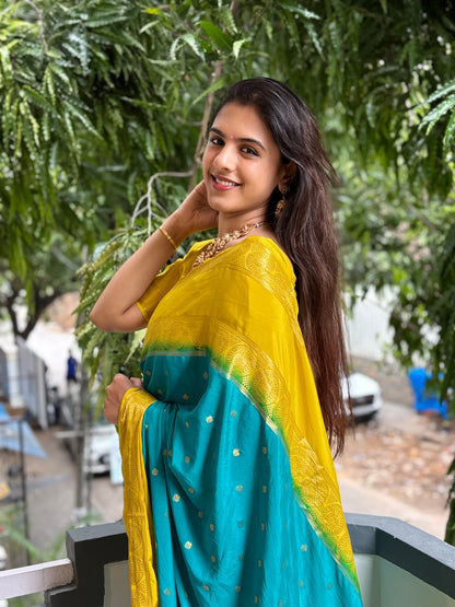 Semi Mysore crepe silk saree(20)