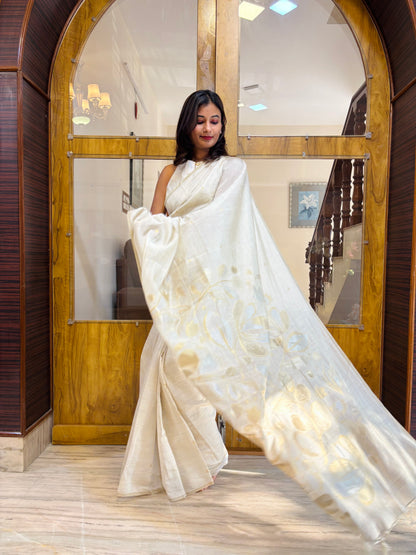 Premium linen tissue ready to wear saree