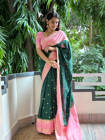 Semi Mysore crepe silk saree(8)
