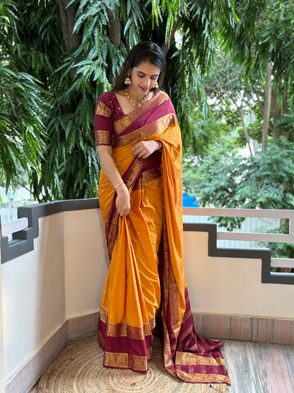 Semi Mysore crepe silk saree(20)