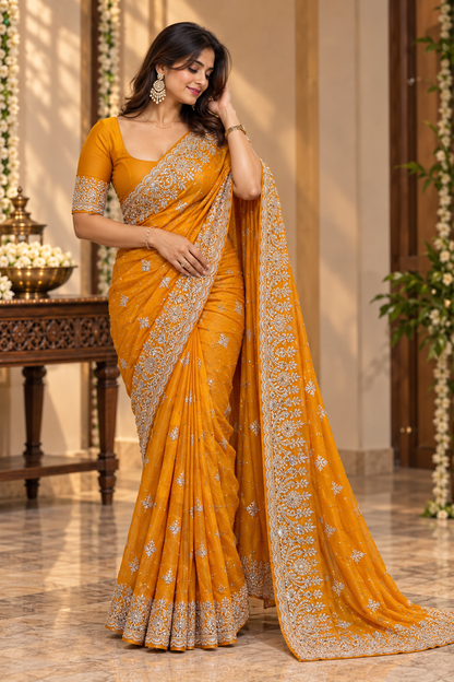 Party wear saree (2)