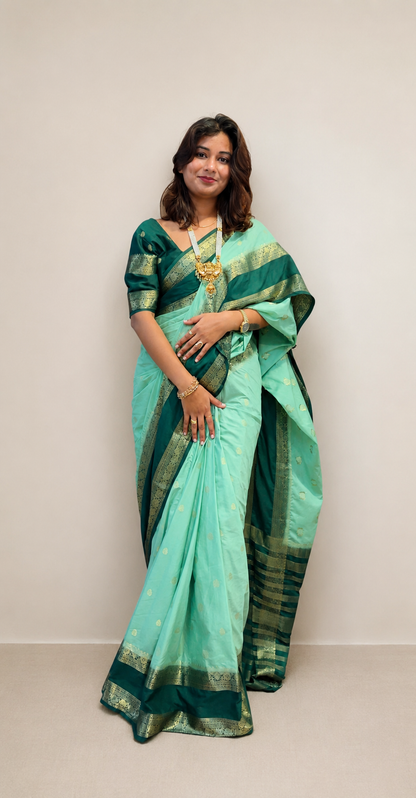 Semi Mysore crepe silk saree(8)