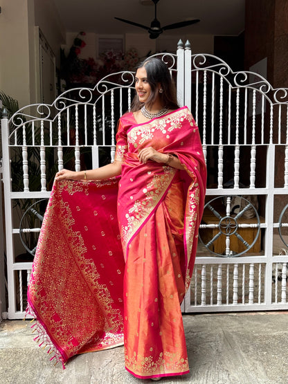 Banarasi organza saree