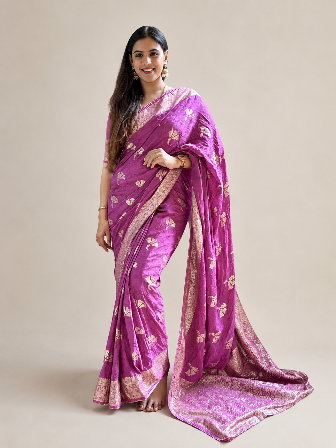Banarasi weave saree