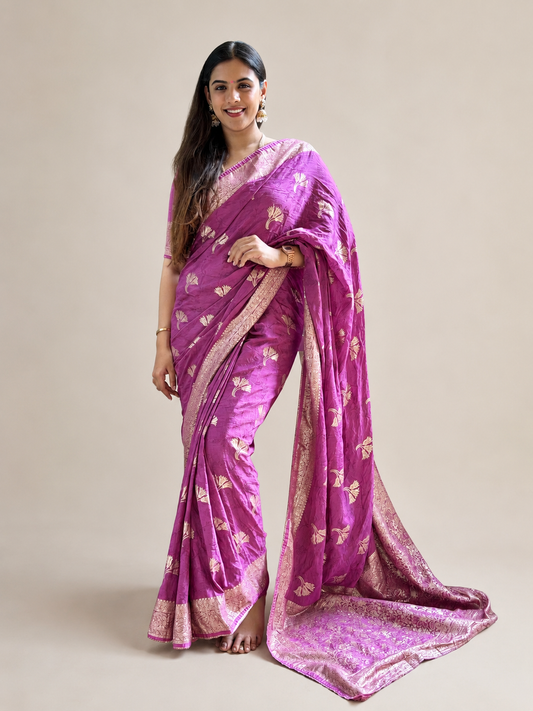 Banarasi weave saree