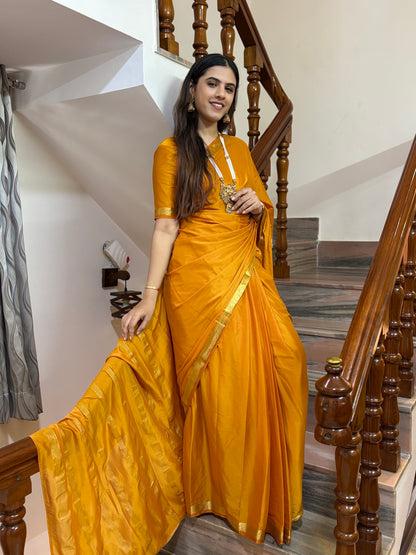 Semi Mysore crepe silk saree
