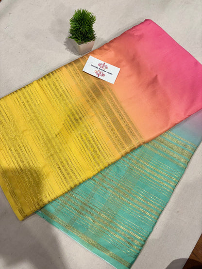 Mysore crepe digital print saree