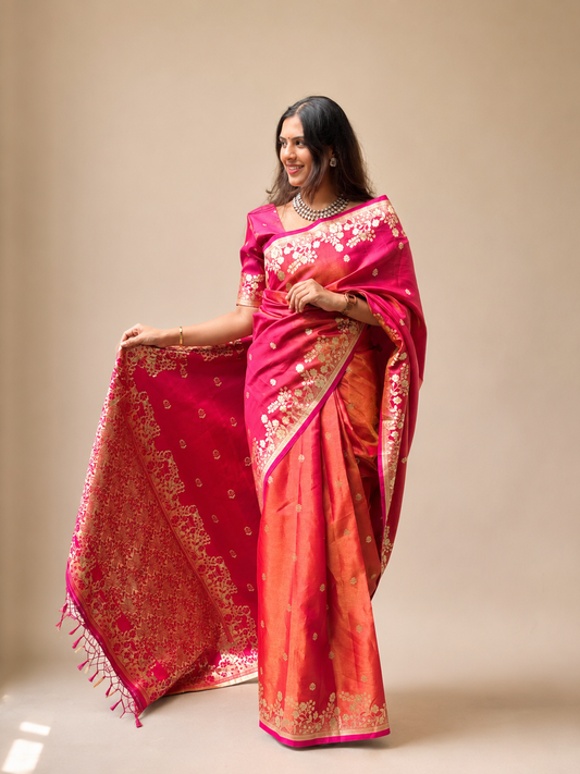 Banarasi organza saree