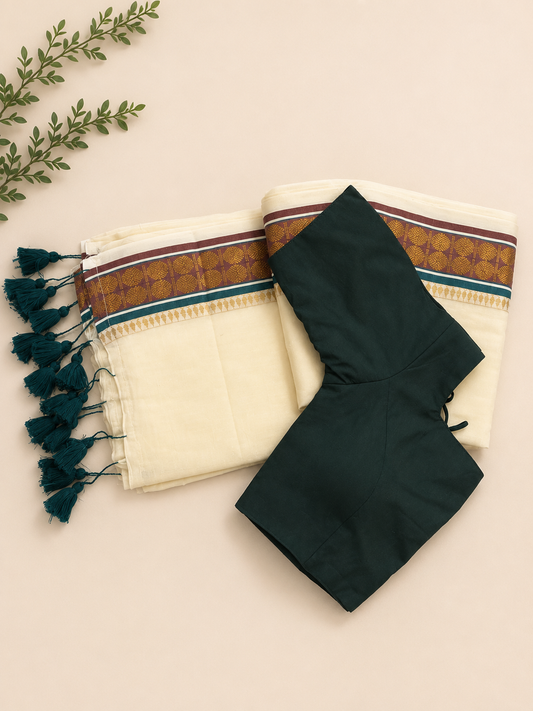 Readymade blouse with saree